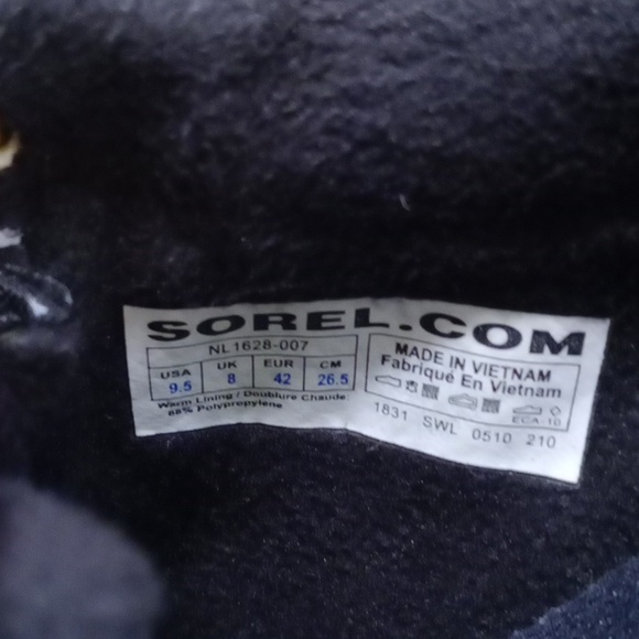 Sorel Tivoli Oxfords Navy Blue Waterproof Duck Shoes  Size 9.5 Like New - Picture 8 of 8